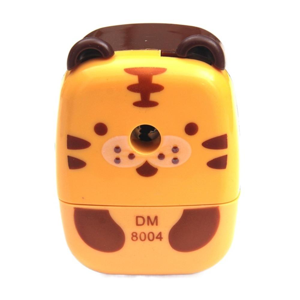 Hand-Cranked Helical Steel Blade Sharpener Tiger Panda Student Stationery Artists Kids
