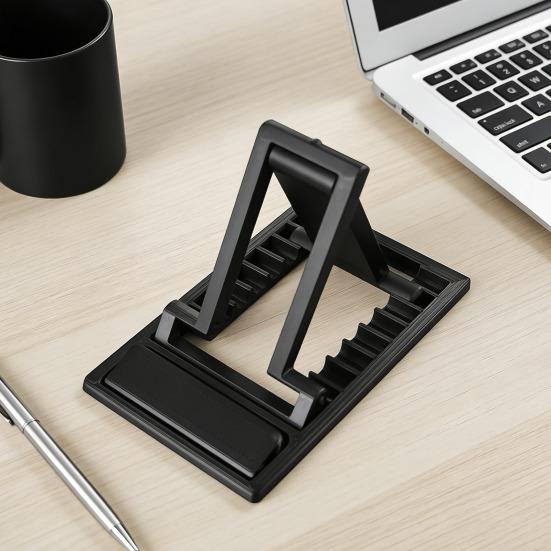 Foldable Phone Holder Credit Card Sized Portable Adjustable Cell Phone Mount for Hands-Free Viewing Easy One-Hand Operation Smartphone Stand