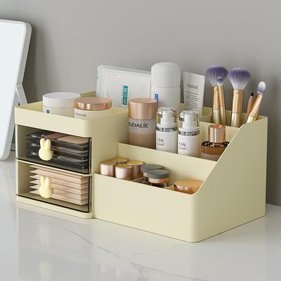 Velkokapacitní úložný box na kosmetiku Zásuvkový organizér na make-up Úložný box na péči o pleť, make-up, psací potřeby na toaletní stolek, pracovní desku
