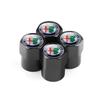 ZHA3 Car Wheel Tire Valve Caps Tyre Stem Caps Bolt-In For Alfa Romeo Giulia Stelvio Quadrifoglio Giulietta 156 159 147 Mito Tonale GT