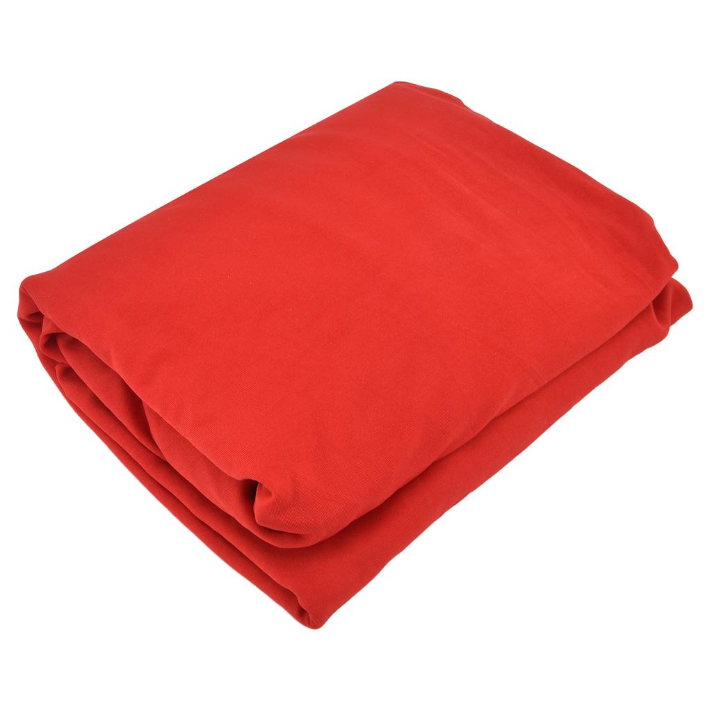 Stretch Spandex Table Cover Good Elasticity Washable Reusable Red Stretchable Tablecloth with 4 Pock