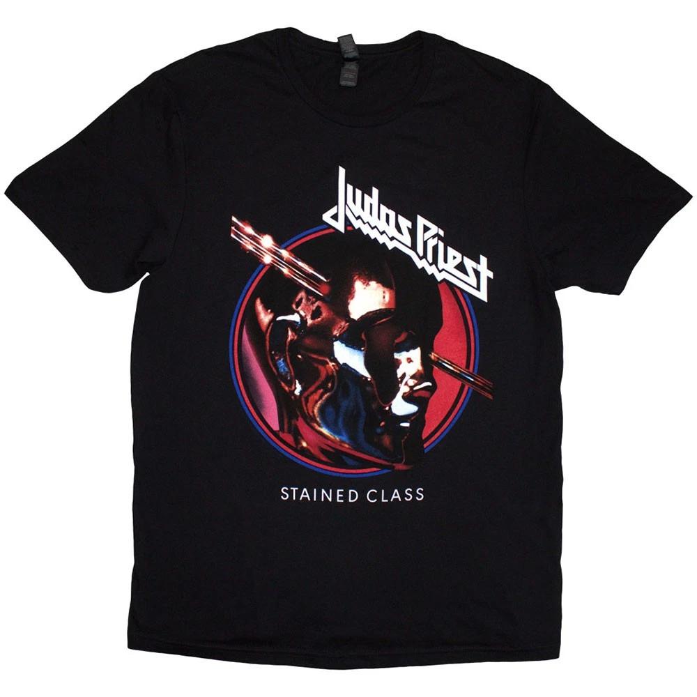 Judas Priest T Shirt Stained Class Album Circle Band Logo Official Mens Black XL