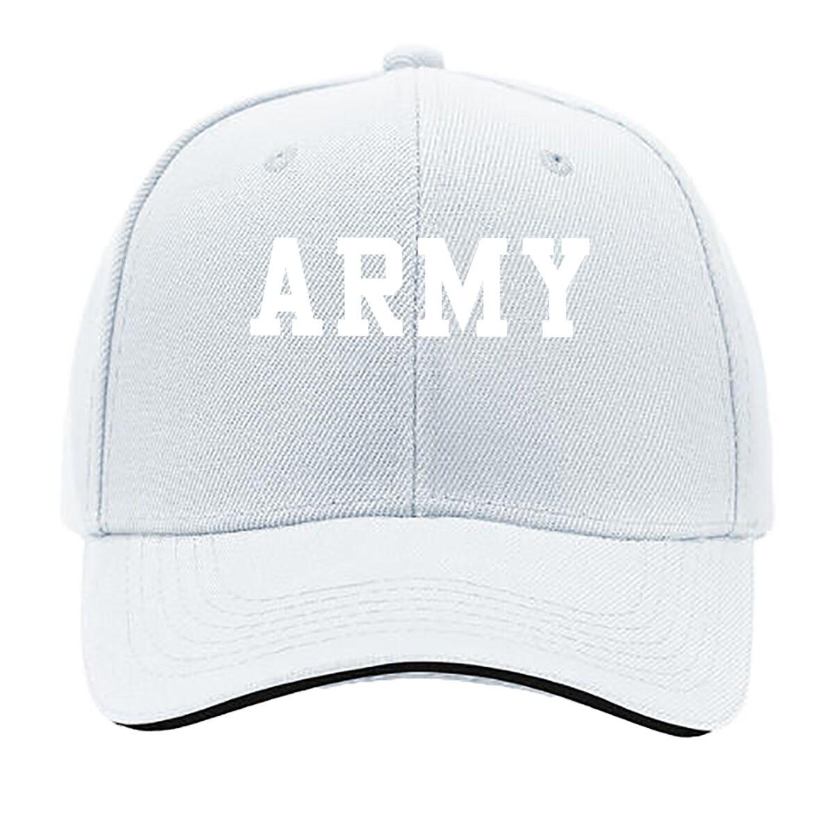 

Army Military Art Sandwich Baseball Cap One Size белый