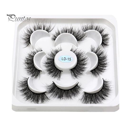 

5 пар/коробка искусственные накладные ресницы из норки натуральные густые многоразовые женские накладные ресницы для наращивания сценические выступления вечеринки для девушек инструменты для макияжа глаз O