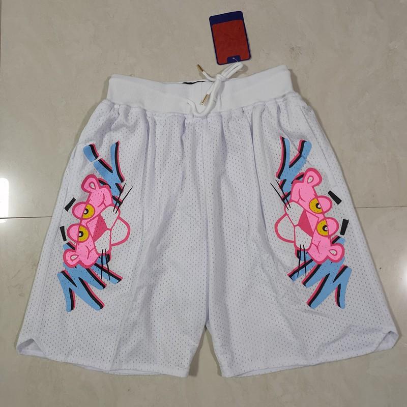 Mens Basketball Shorts With Team Embroidery NBA Style Loose Fit Athletic Pants Practice Casual Wear