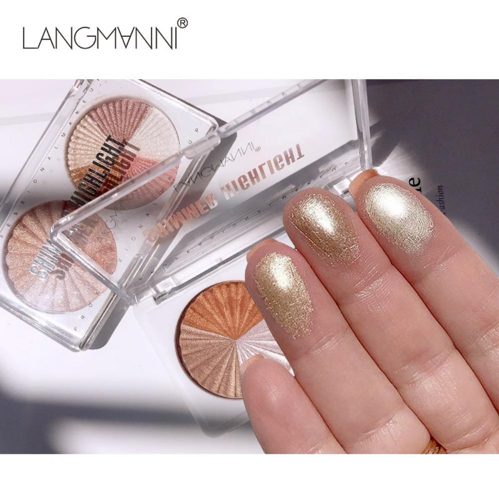 LANGMANNI Double disk mixed color bright crystal drill highlights, three -dimensional delicate multifunctional practical modification high disc