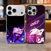 Angel Dust H-Hazbin H-Hotel Phone Case For iPhone 17,16,15,14,13,12,11 Plus,Pro Max,Colored Silver Phone Case