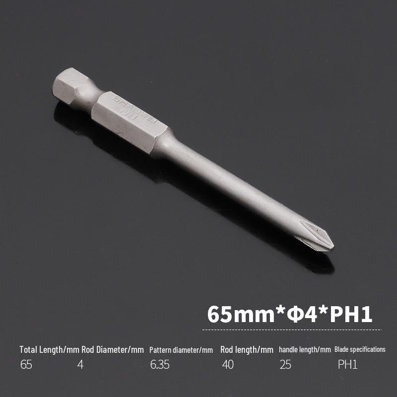 Magnetic Phillips Electric Screwdriver Bit Set (3/4/5/6mm) - S2 Steel Extension