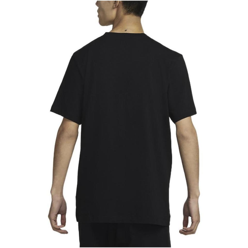 Nike Logo Print Crew Neck Short Sleeve T-Shirt Men Tops Black DZ2876-010