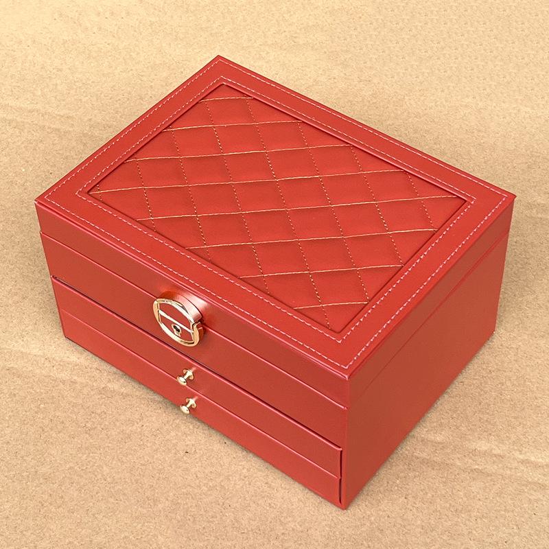 Luxury Multi-Layer Anti-Oxidation Jewelry Storage Box with Large Capacity for Earrings