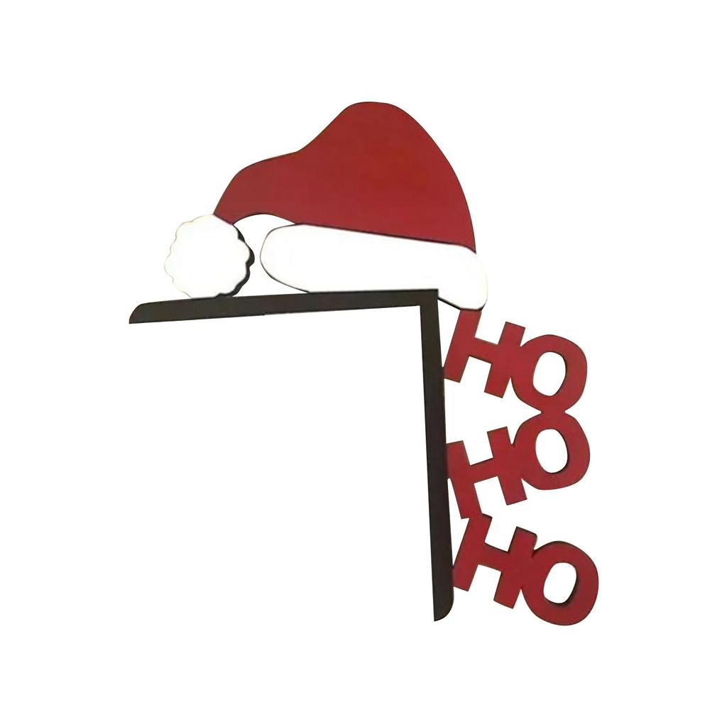 Christmas Door Toppers Top Door Frame Corner Sign Decoration Window Wall Diy Christmas Party Decoration Crafts