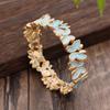 Colorful Paint Oil Butterfly Fluttering Elastic Bracelet. Fresh and Elegant Women's Versatile Butterfly Alloy Necklace.