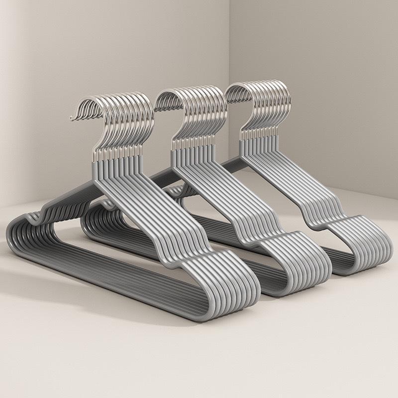 

Non-Slip, Anti-Shoulder Angle Clothes Hanger - Thickened, Simple, No-Trace Plastic Drying Hanger 10 pieces