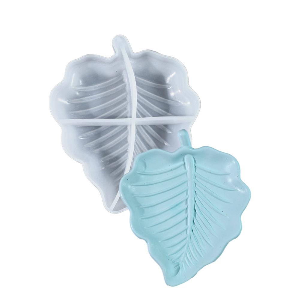 Decorative Tropical Leaf Trays Resin Mold Flexible Silicone Tray Mold for Tropical Leaf Resin Trays and Decorative Piec