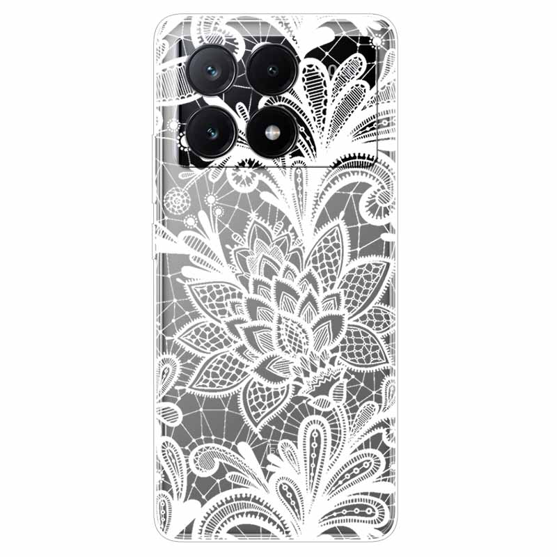 For Xiaomi Poco X6 Pro Case Transparent Cute Soft Silicone TPU Coque for Poco X6 / X6 Pro 5G Phone Cover X 6 X6Pro Clear Shells