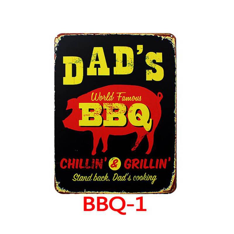 Fresh BBQ Plaque Metal Vintage Tin Sign Pin Up Shabby Chic Decor Metal Signs Vintage Bar Decoration Metal Poster Pub Metal Plate