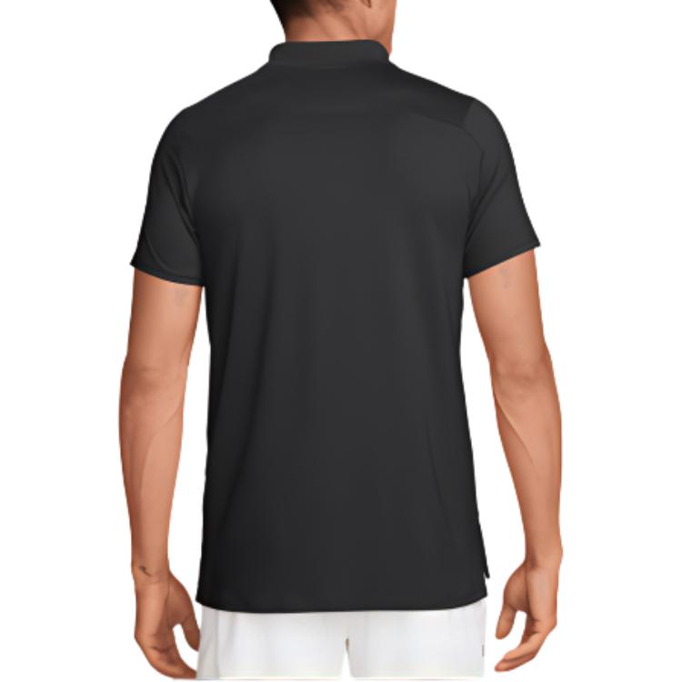 Nike Court Advantage Logo Color Block Casual Short Sleeve Polo Shirt Men Polo Shirts Black FD5317-010