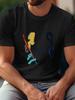 Casual Sarcastic Graphic T-shirt - 180g Cotton Crew Neck Short Sleeve Tee with Vibrant Geometric Print