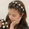 Pearl Lazy Girls Hair Braider Hair Hoops Hair Toothed Headband  Artifact for Tidying Broken Hair