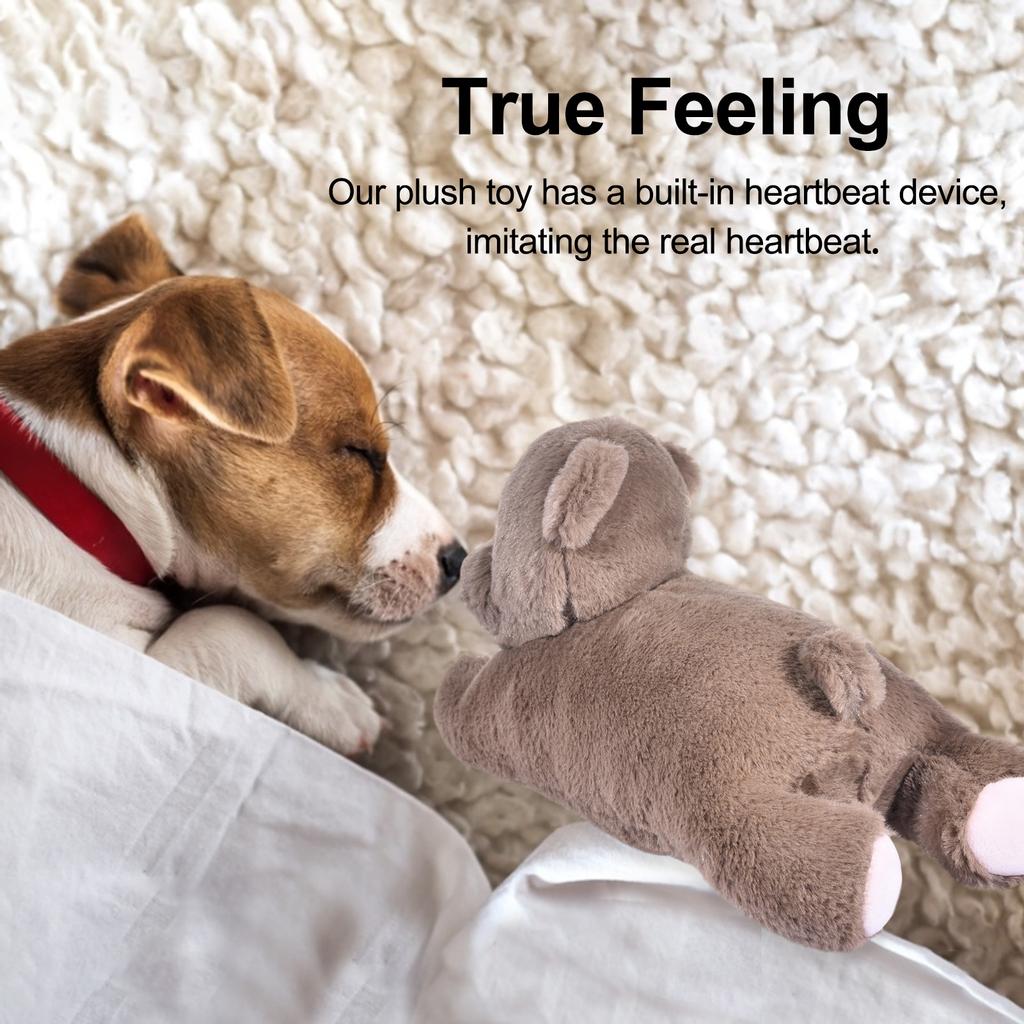 Buy Dog Toy Heartbeat Pet Heating Plush Comfortable Behavioral Training