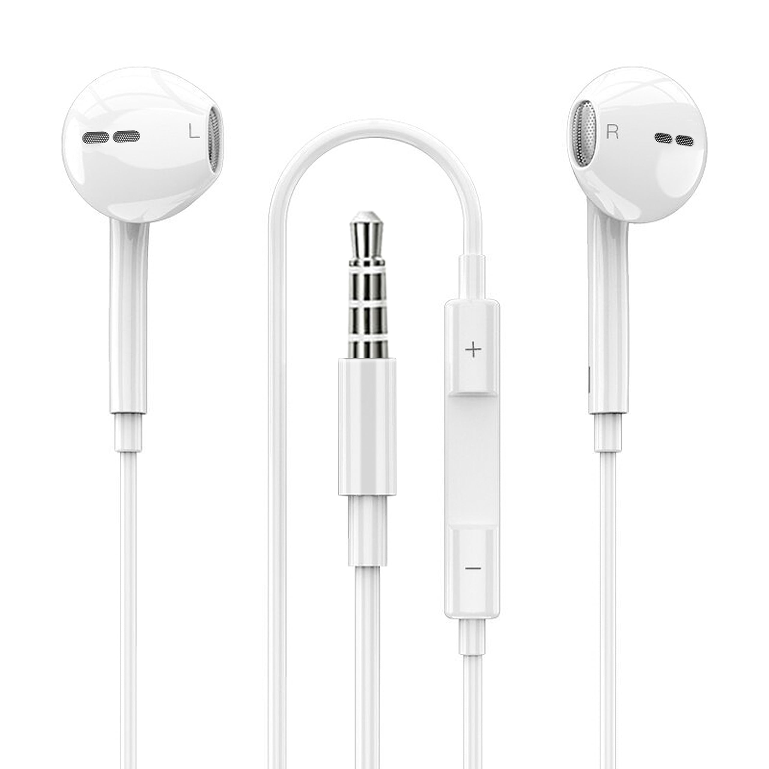 

[Улучшенная модель 2025 года] Оригинальные проводные наушники с разъемом 3,5 мм, шумоподавлением, микрофоном, аудио высокого разрешения, чистой передачей голоса, регулятором громкости,