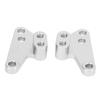 1 Pair RC Shock Towers Mount Racing Front Rear Bracket Shock Towers Mount for Traxxas 110 Silver