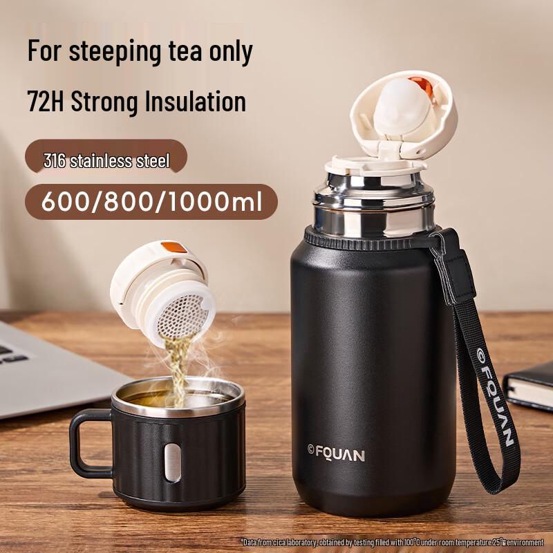 Cica Men s 316 SS Insulated Tea Infuser Tumbler