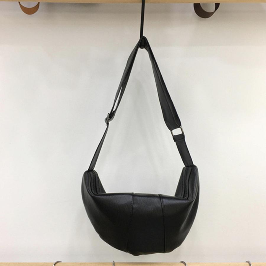 Crescent Dumpling Shoulder Bag Pu Leather Crossbody Purse With Adjustable Strap Fashi Trendy Women's Messenger Bag Chest Bag
