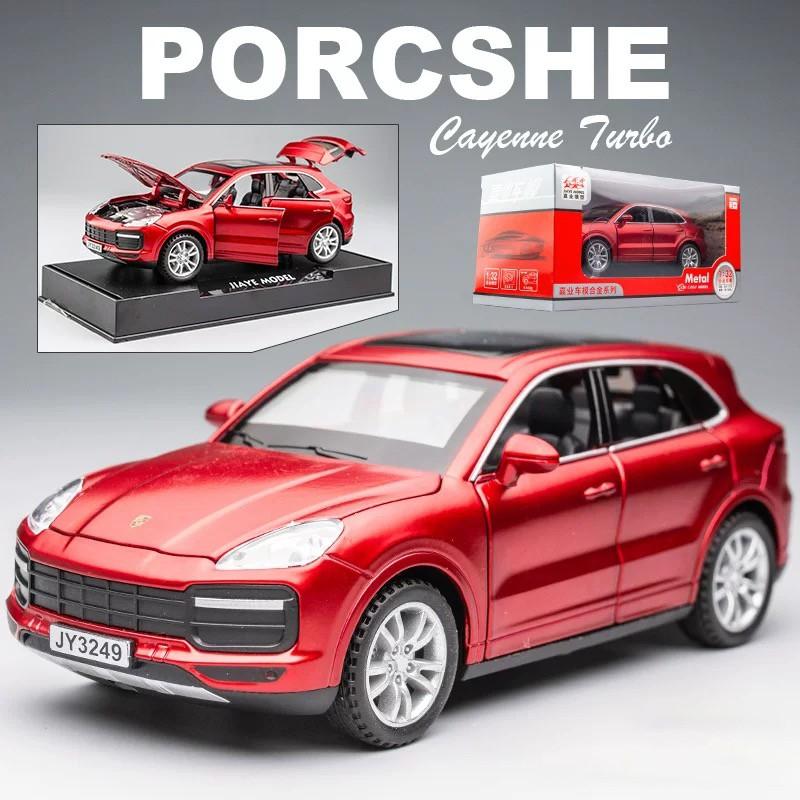RUM1:32 Scale Porsche Cayenne Alloy Car Model Light & Sound Effect Die Cast Car Model Toys for Boys Toys for Kids Gift for Boys Car for Boys