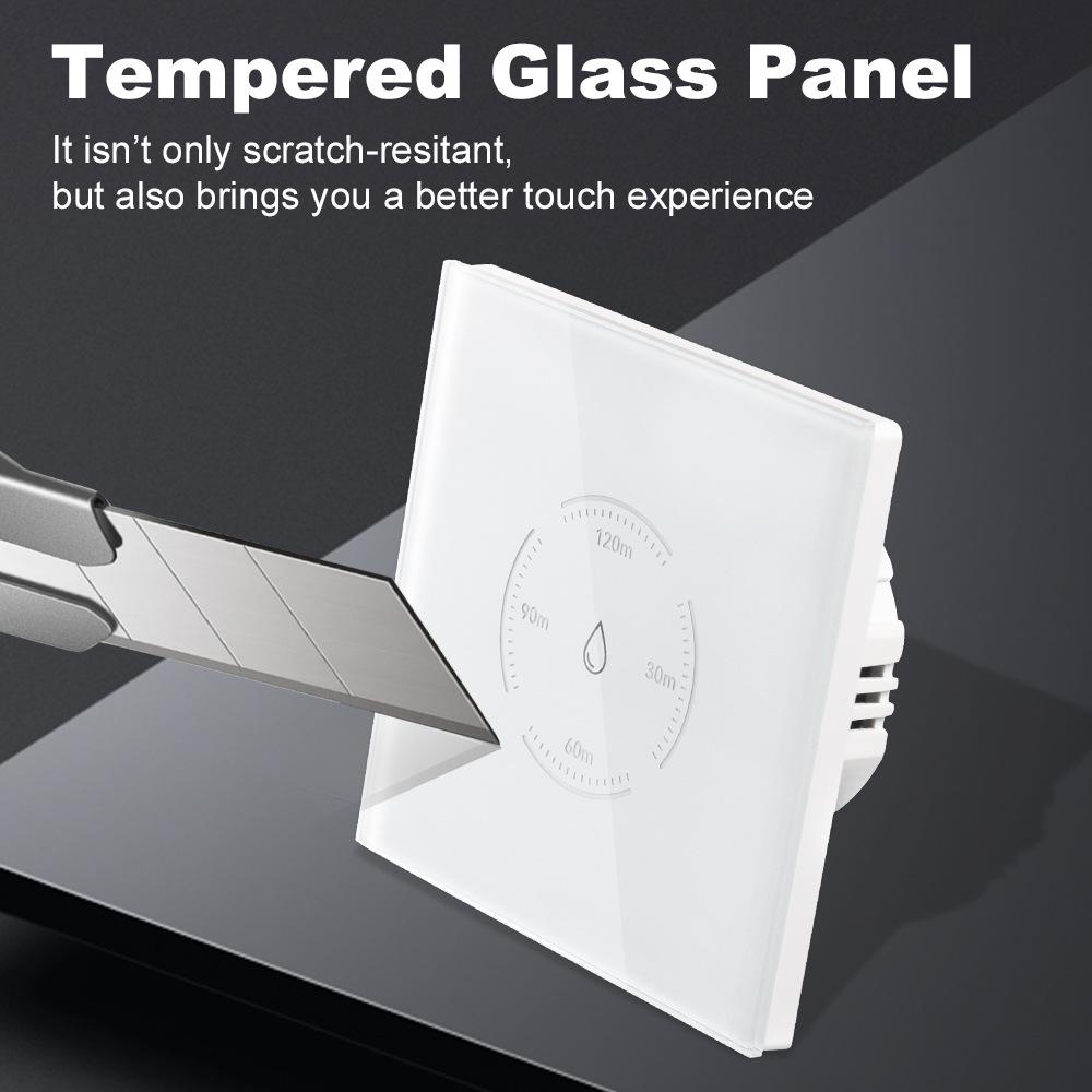 Graffiti WiFi Smart Touch Switch for Water Heater & Air Conditioner, 40A High-Power, European Standard, Voice Control.