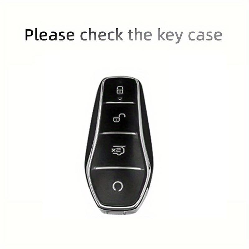 Alloy Style Car Key Case Cover Shell Fob For Byd Han Ev Tang Dm Qin Plus Song Pro Max Yuan Dolphin E2 Protector Auto Key Car Acc