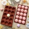 Non-Stick 5/6/15/24 Grids Semicircular Silicone Baking Mold Heat Resistant for Ice Ball Chocolate Jelly Home Kitchen Baking Tool