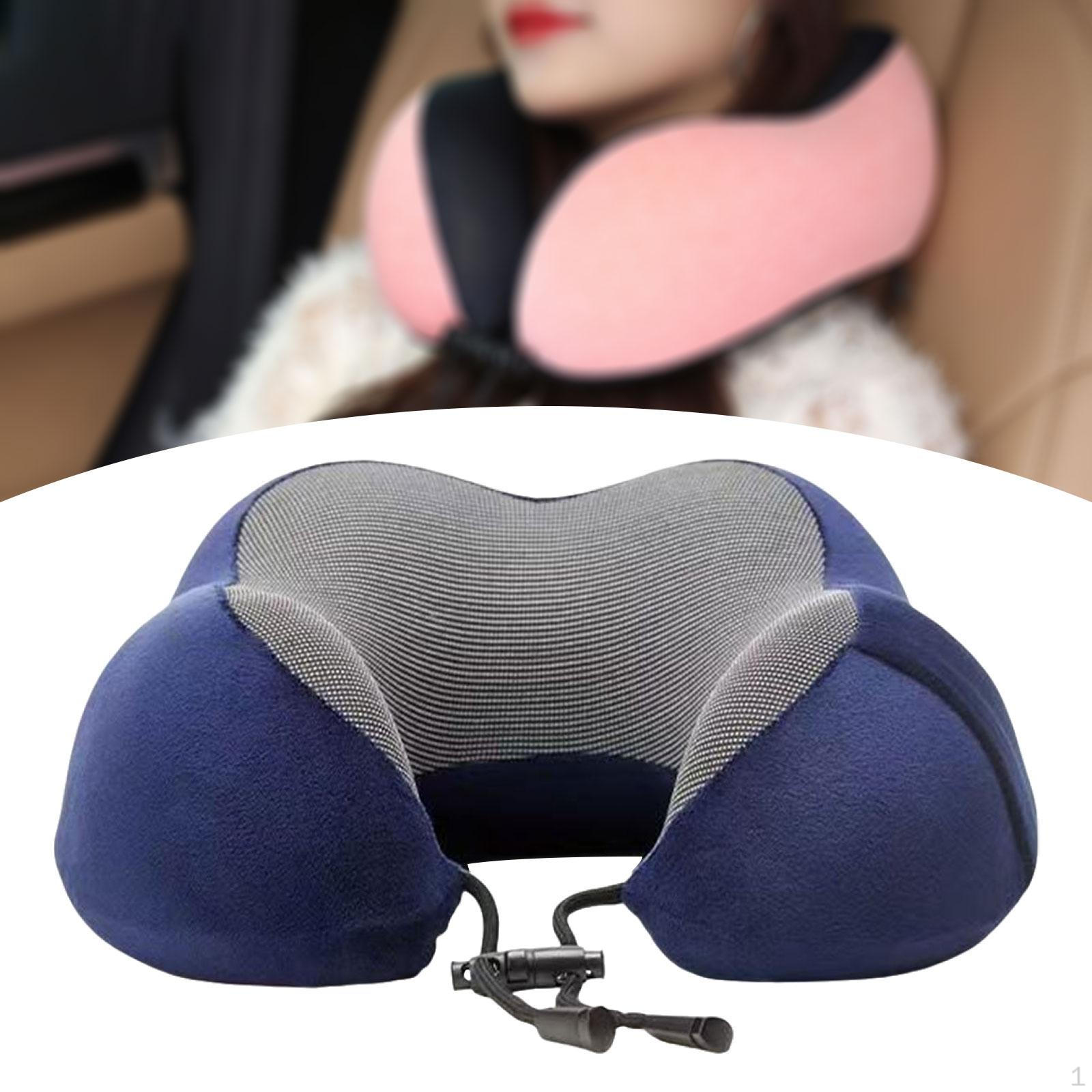 

Travel Pillow Cervical Support Ultralight Portable Soft U Shaped Washable Cover for Sleeping Темно-синій