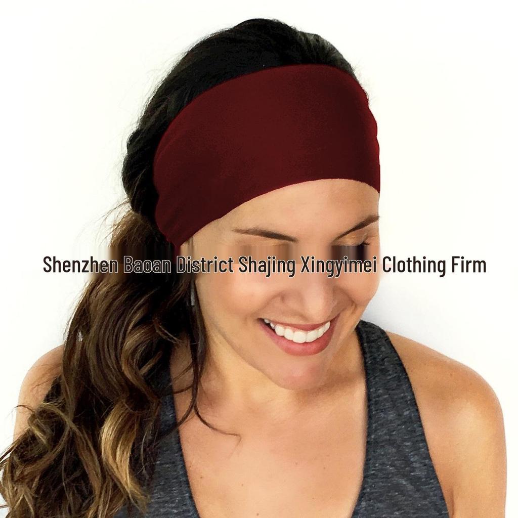 European & American Street Style Double-Layer Solid Color Print Headband A7300