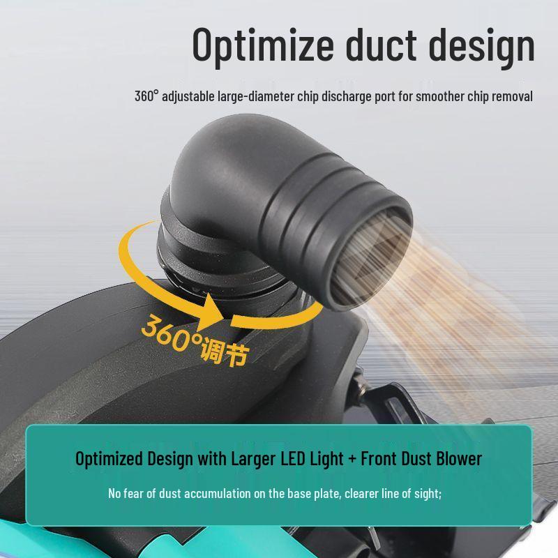 High-Power 6-Inch Brushless Circular Saw - Lithium Battery Stone/Woodworking Electric Handheld Cutter