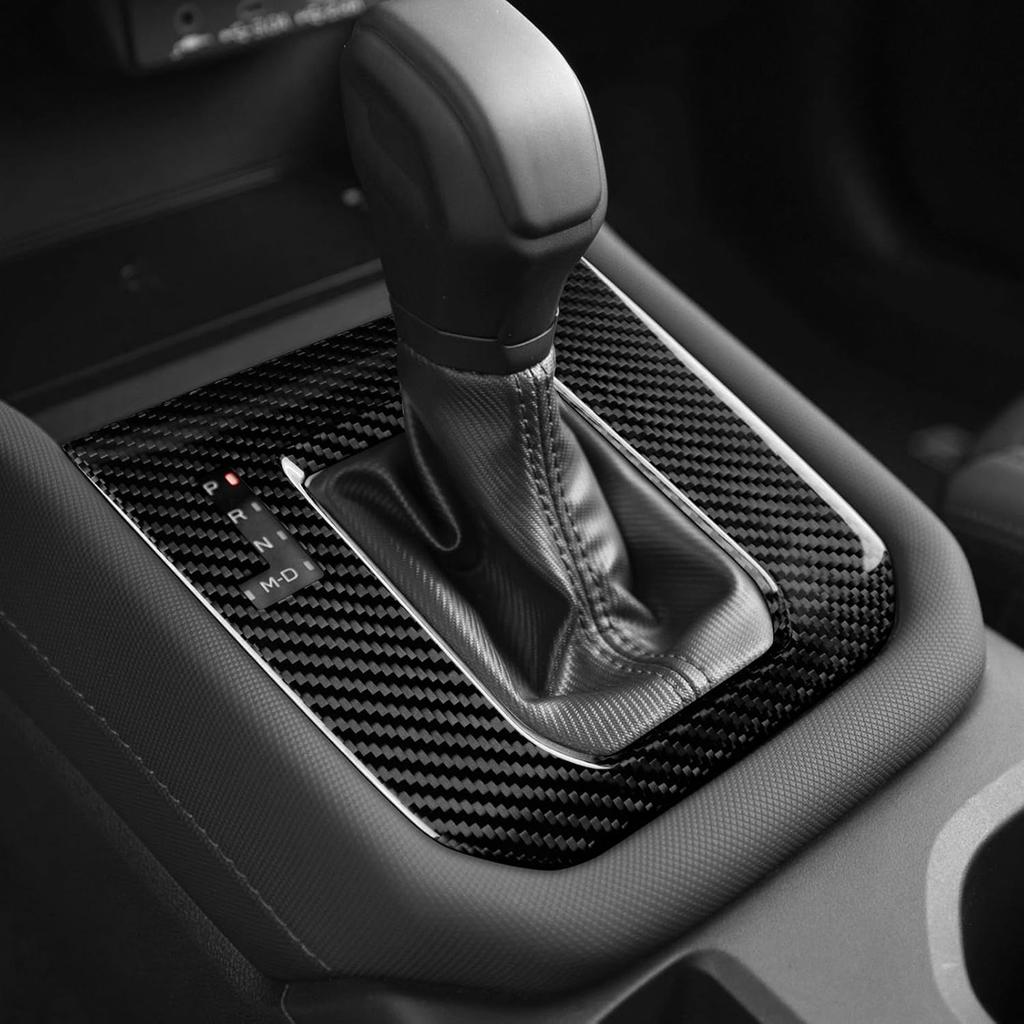 AIRSPEED for Subaru Forester 2025 2026 Soft Carbon Fiber Gear Shift Panel Cover Center Console Interior Trim Black, General Version