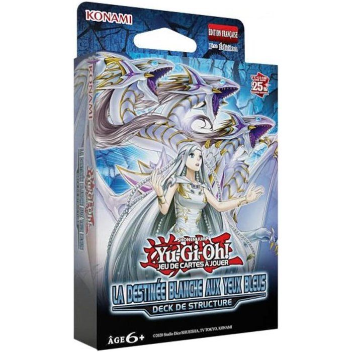 Deck di struttura - KONAMI - Yu-Gi-Oh! - Il Destino Bianco dagli Occhi Azzurri - 51 carte - Dai 6 anni - Edizione francese