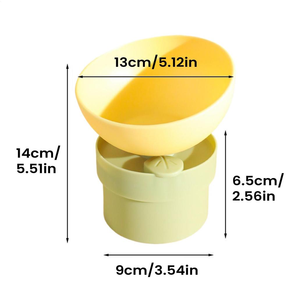 Cat Bowls Elevated 15 Tilted Neck Fatigue Feeder Detachable Kitten Bowl For Kittens Puppies Pets Indoor Outdoor Home Living Room