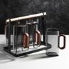 Tazza da tè con manico in vetro e legno – Tazza da caffè in borosilicato ad alta capacità