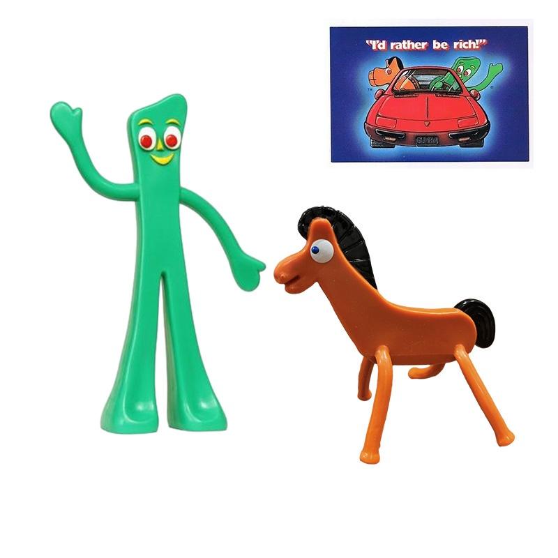 Vintage Gumby And Pokey Figures Charming Collectible Toy Set For All Ages
