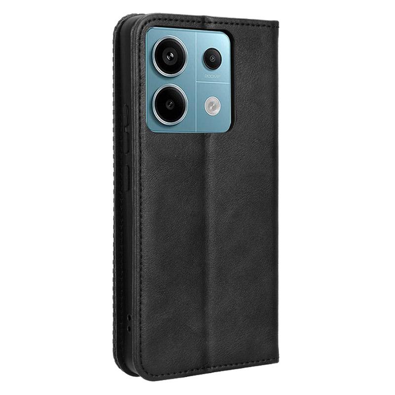 For Xiaomi Redmi Note 13 Pro 5G/Poco X6 5G Phone Case Wallet Retro PU Leather Cell Phone Cover