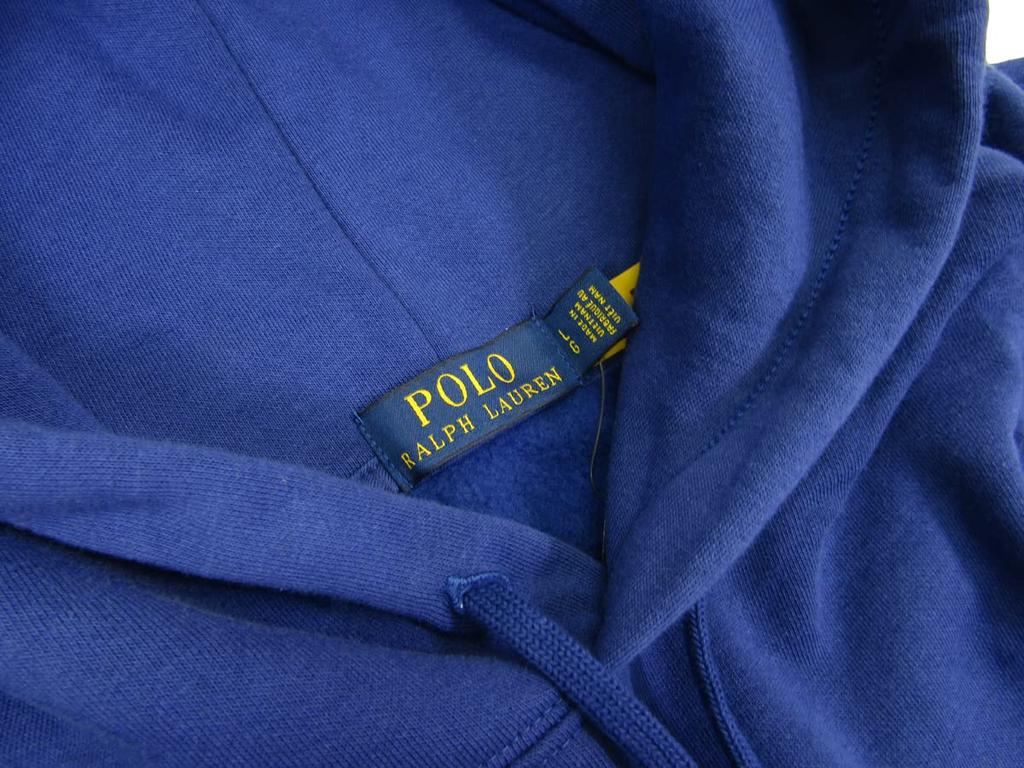Polo Ralph Lauren Polo Bear Print Pullover Sweatshirt Blue Men's Hoodie, 0102941, XXL, [Used]