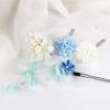 Flower Hairpins with Daisy Accessories for Women Girls Floral Japonism for Tsumami Headpieces Hair Jewelry