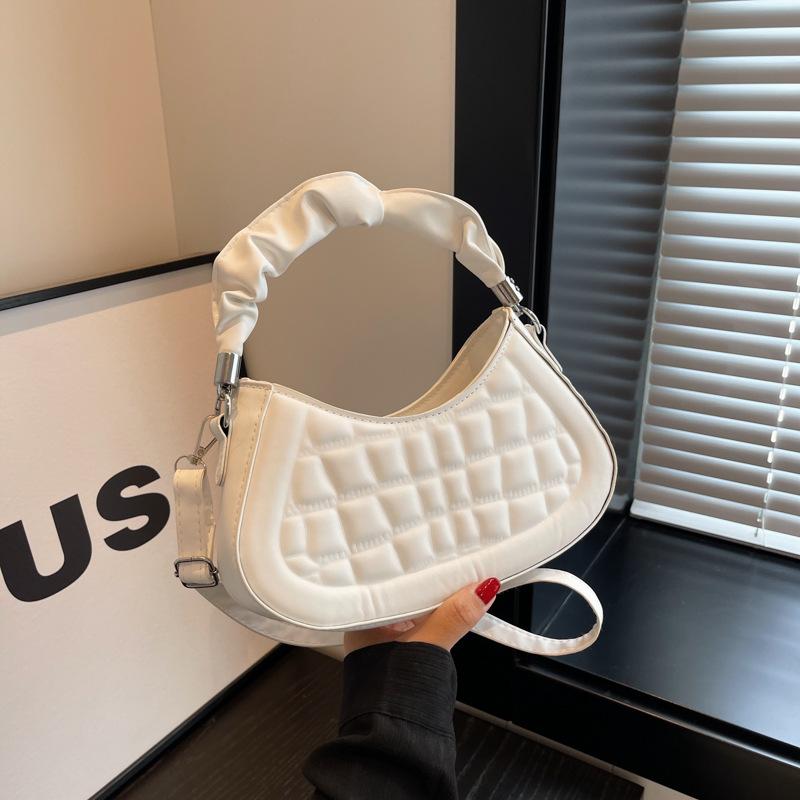 

Fashion and popular women s bags 2024 new summer niche trend handbags casual shoulder bags commuter messenger bags белый