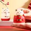 Коробка для зубочисток Lucky Cat Shape Pree Type Automatic Pops Up Home Вітальня Їдальня Диспенсер для зубочисток Контейнер-тримач для зберігання зубочисток