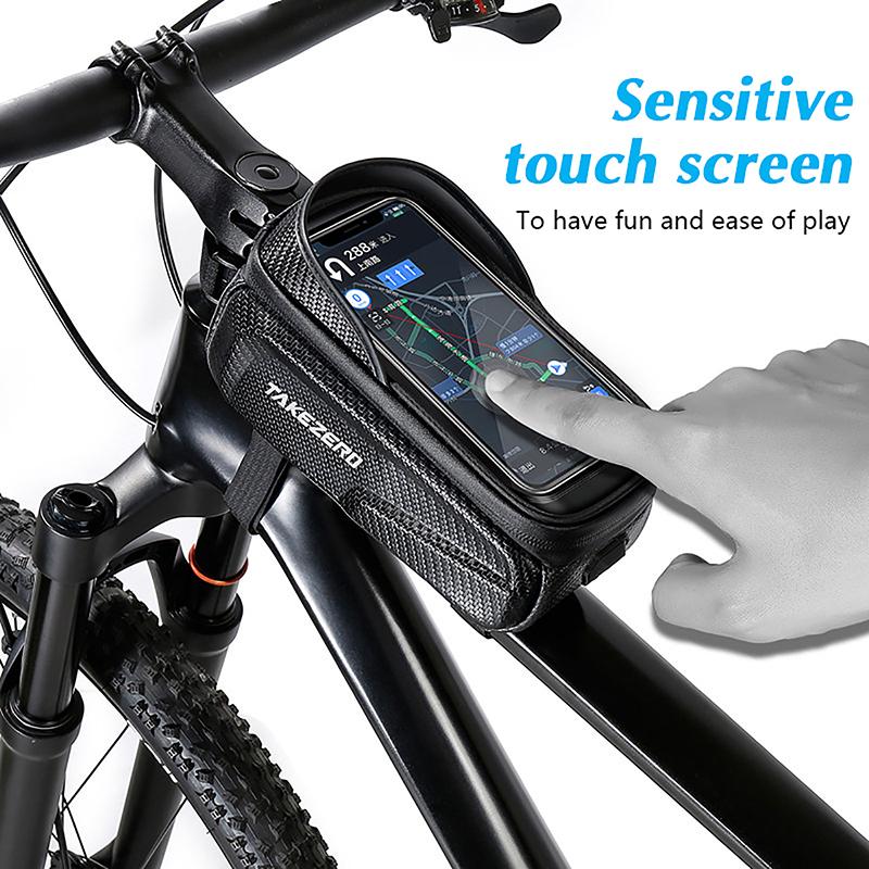 Bicycle Bag Waterproof Touch Screen Cycling Bag Top Front Tube Frame Mtb Road Bike Bag Phone Case Bike Accessories