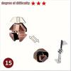 A Classic Intellectual Metal Puzzle Toy, a Difficult Educational Game Toy for Christmas, Thanksgiving and Birthday Gifts