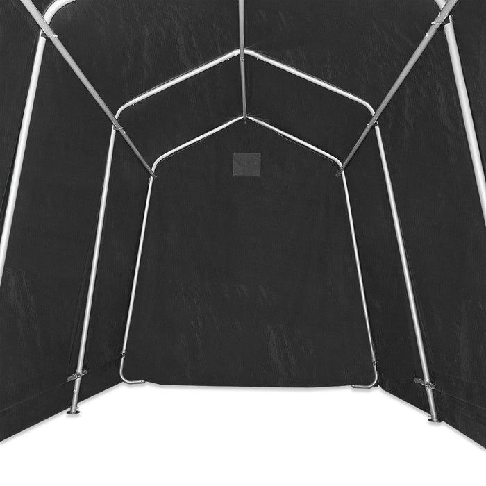 Garage tente moto universel Motoguard 1,6x2,5x1,95 m PE 260g structure acier galvanisé noir