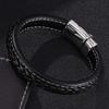 Meier Stainless Steel Magnetic Clasp Bracelet - European and American Trendy Men's Skull Bangle