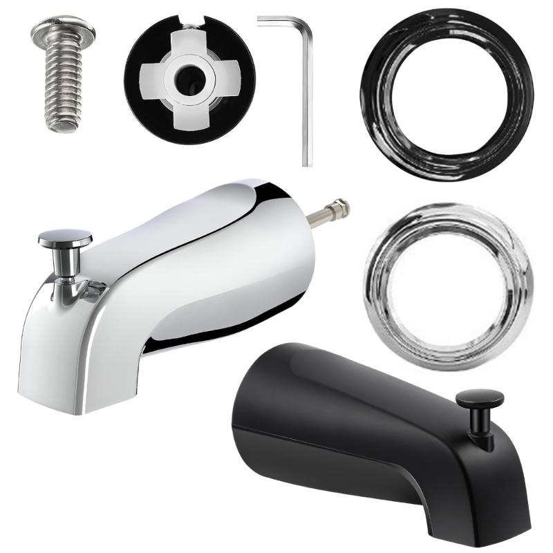 Bathtub Faucet Replacement with Diverter Pull Type Bathtub Faucet Zincs Alloy Bathroom Tub Spout Bathroom Accessories